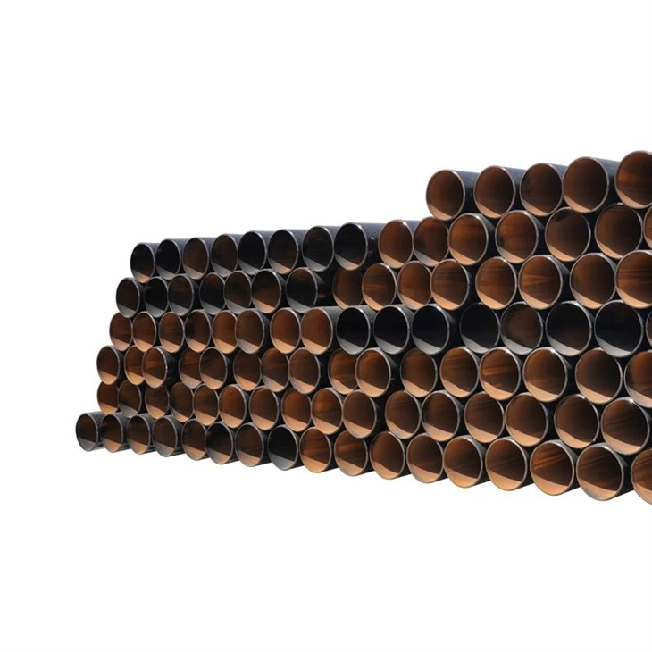 Tubo in acciaio nero ERW DN250 ASTM A53 GR.B SCH40 per sistemi di trasporto dell'acqua industriale